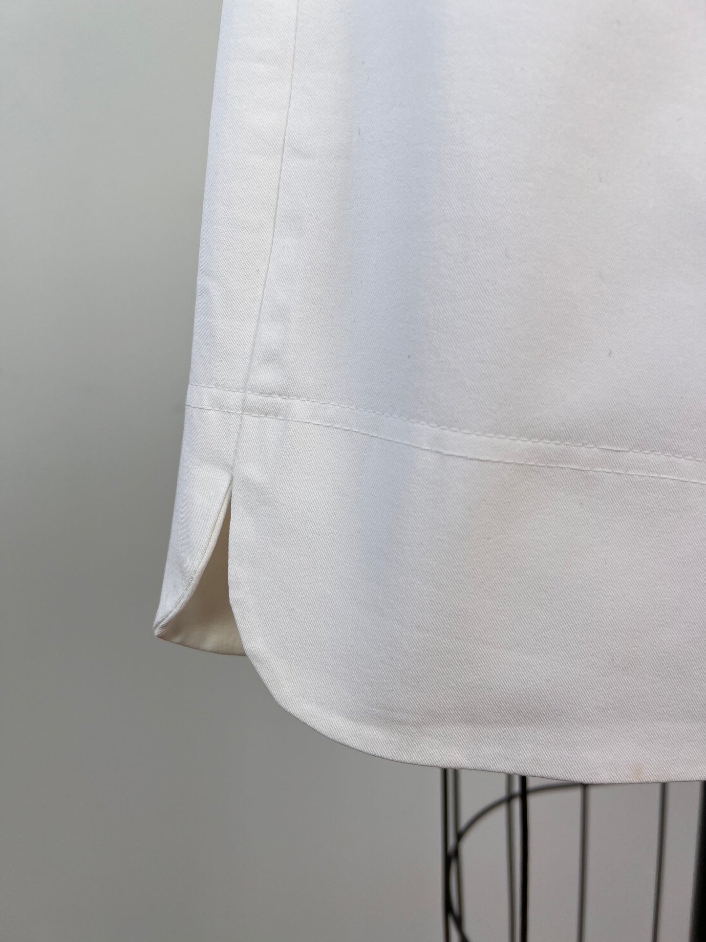 Pantalon corsaire extensible blanc (10)