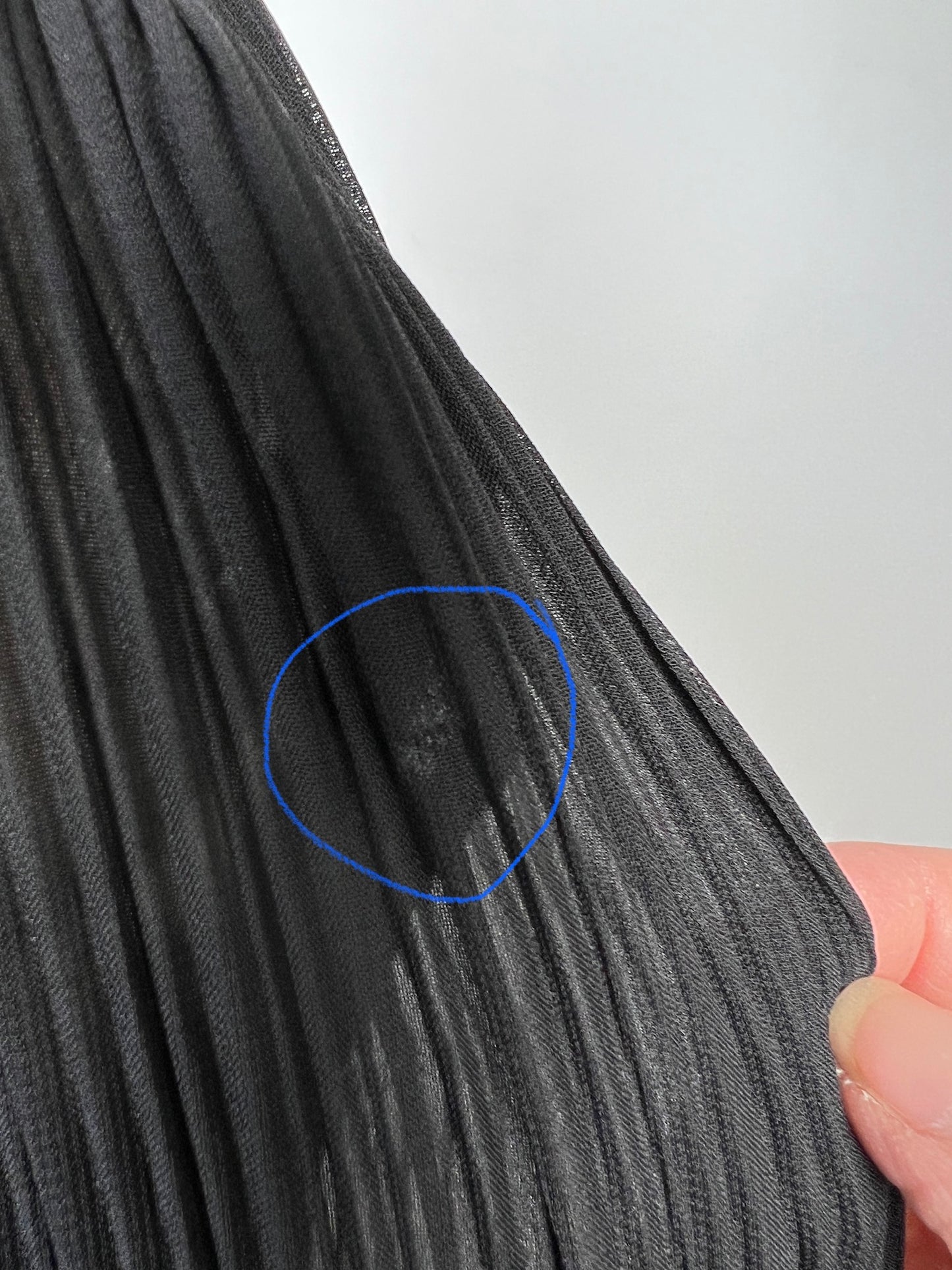 Blouse noire plissée lavable IMP* (2)