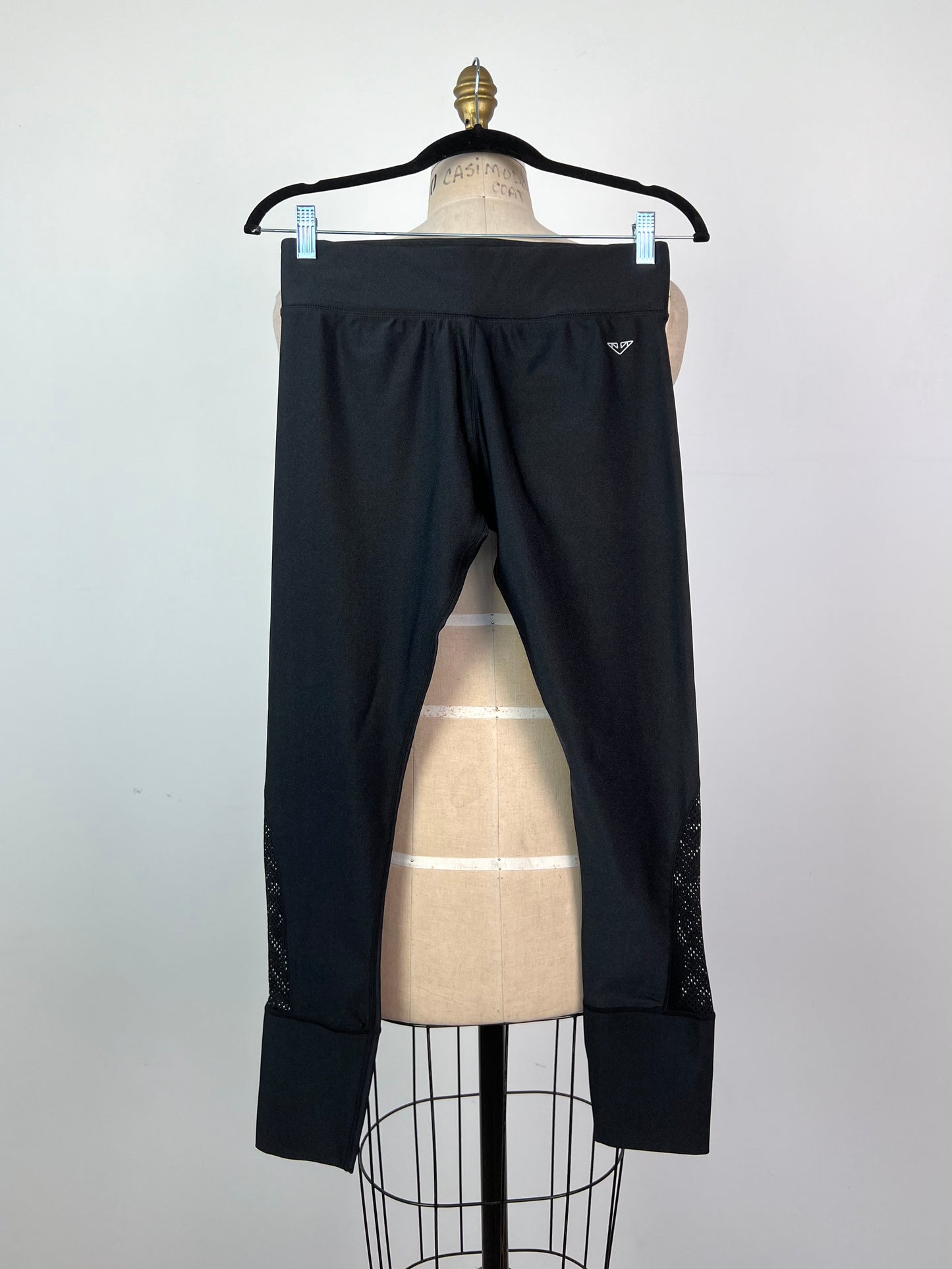 Pantalon legging à insertion filet (M)