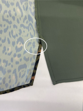 Blouse kaki imprimé léopard (14/16)