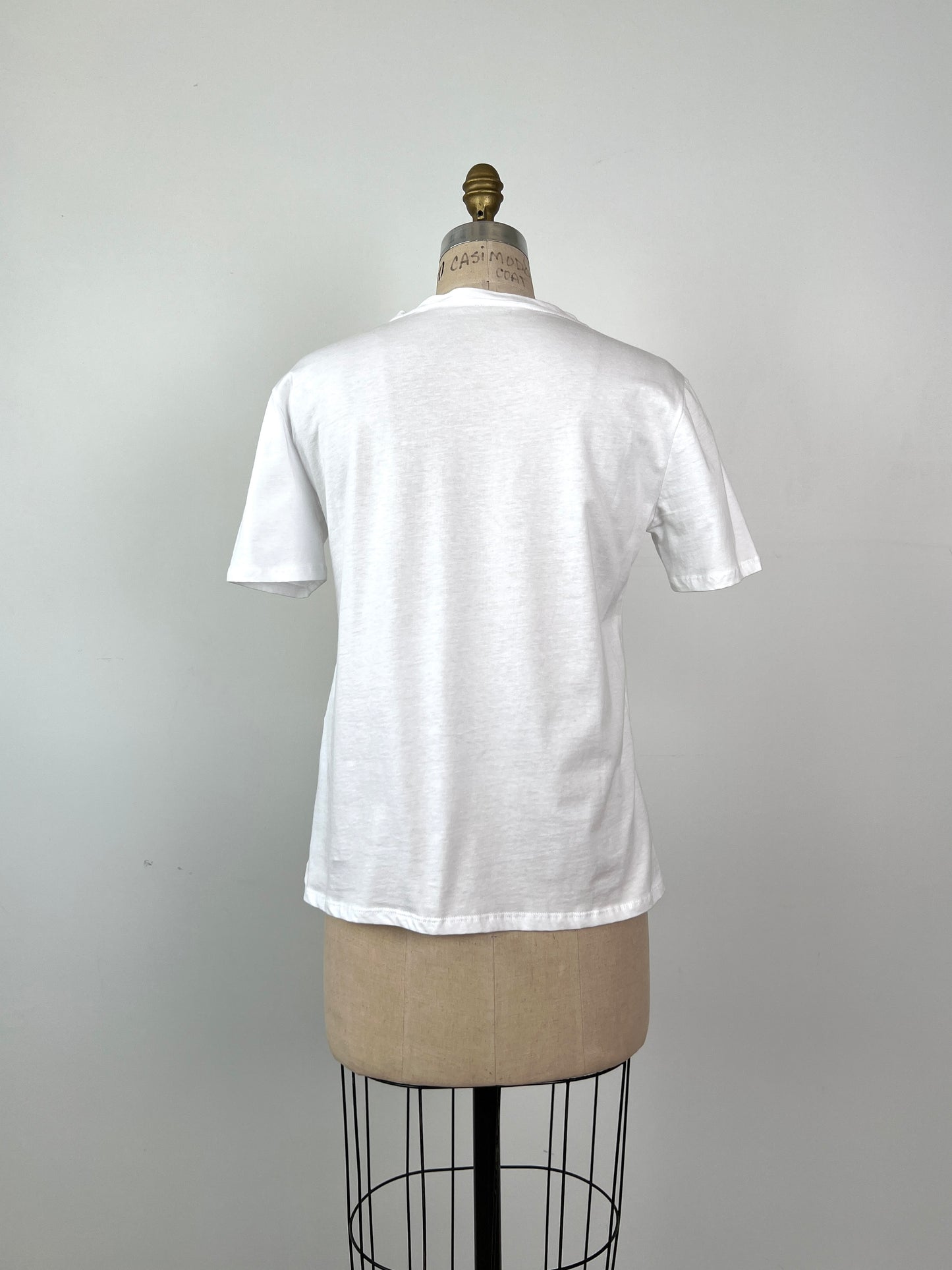 T-shirt blanc imprimé Star (S/M)