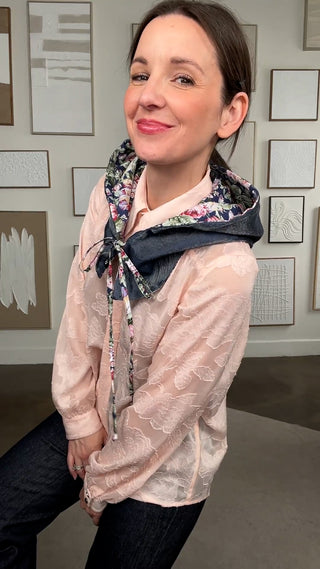 Capulard Roseraie marine / bleu acier métallisé