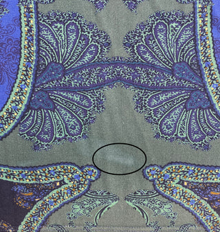 Blue paisley fitted dress (XS-S-L)