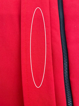Veste sans manches rouge vermillon (S-L-XL)
