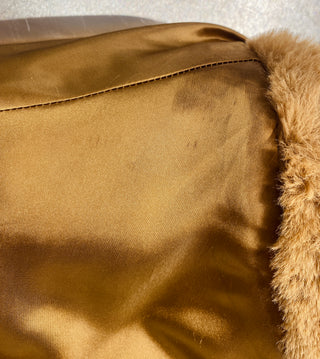 Veste sans manches en fausse fourrure caramel (4 à 8)