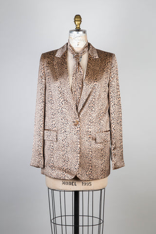 Leopard Platinum Satin Blazer (6)