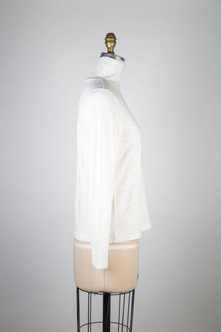 Cream/sand striped cream sweater (4-6-8-12)