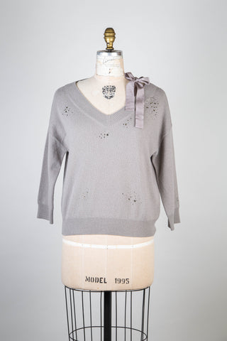 Gray sweater with rhinestones (8)