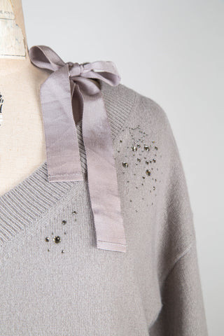 Gray sweater with rhinestones (8)