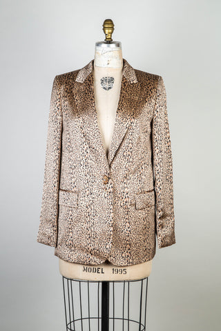 Leopard Platinum Satin Blazer (6)