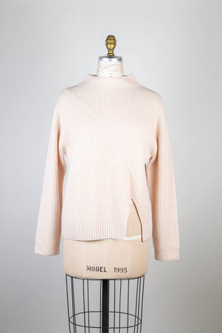 Cream Knit Split Sweater (4 &amp; 10)