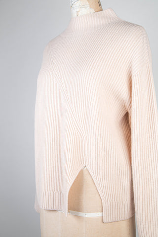 Cream Knit Split Sweater (4 &amp; 10)