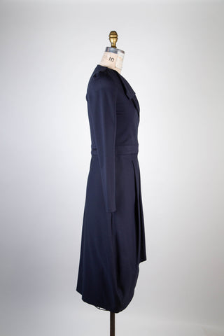 Navy chic soft wrap dress (XS and S)