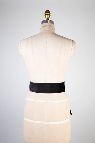 Ceinture en corduroy noir (XS-M)