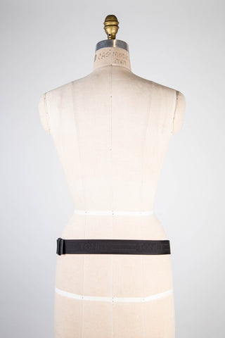 Ceinture sport en tissage noir TONET (L)