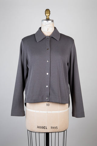 Soft slate blouse/jacket (S)