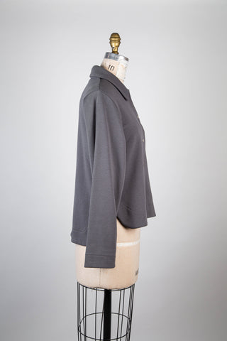 Soft slate blouse/jacket (S)