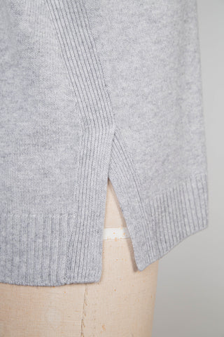 Bright Grey Oversized Knit Sweater (XS+S)