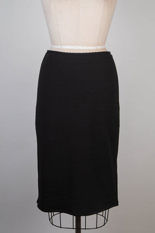 Black stretch knit skirt (S+M)