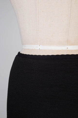 Black stretch knit skirt (S+M)