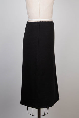 Black stretch knit skirt (S+M)