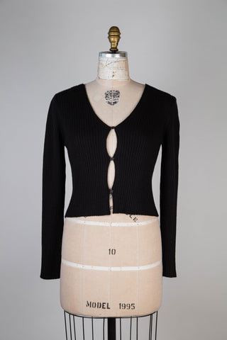 Black knitted cardigan (4 to 10)