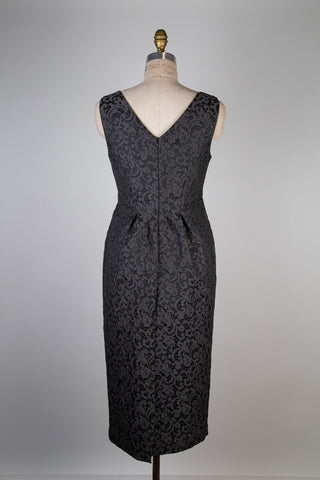 Charcoal Floral Lace Dress (4 to 8)