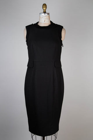 Black dress with knitted hems (8)