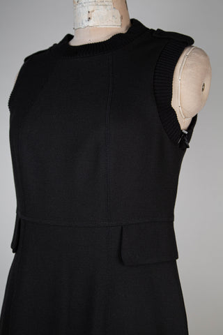 Black dress with knitted hems (8)