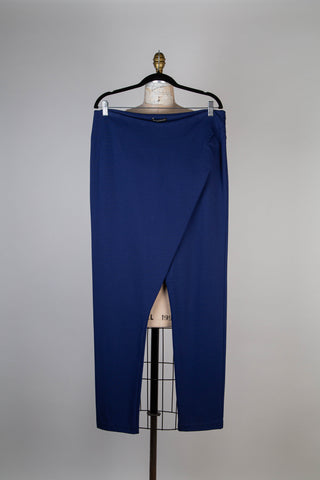 Ultramarine blue wrap harem pants (M to XL)