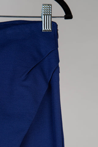 Ultramarine blue wrap harem pants (M to XL)