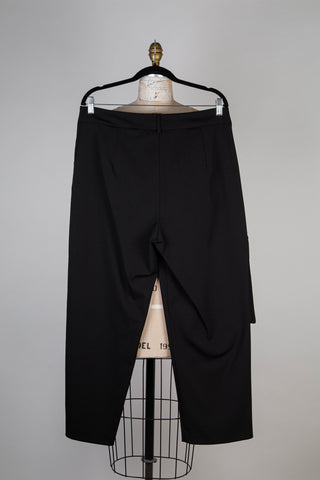 Pantalon noir à poche cargo (L)