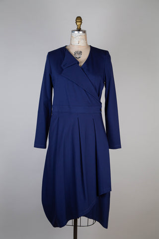 Lucky Blue Wrap Dress (M)