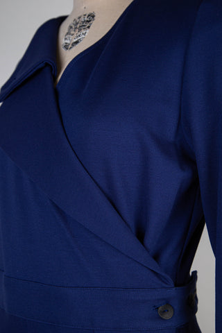 Robe portefeuille bleu chanceux (M)