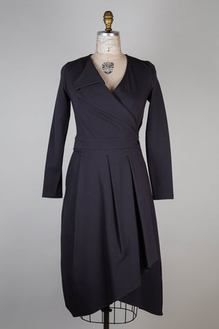 Anthracite wrap dress (XS and L)