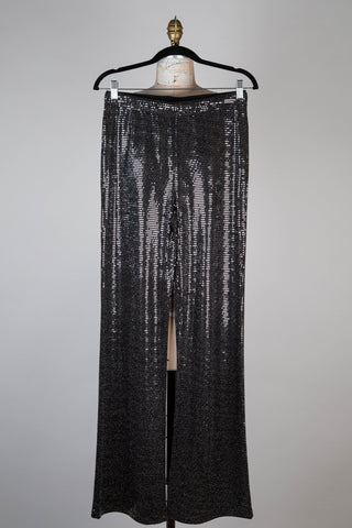 CELEBRATION black pants with silver sequins (4 to 12)