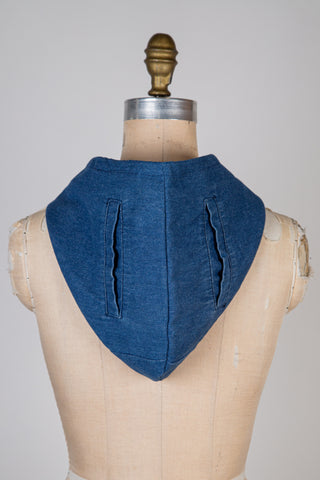 Blue denim / invigorating tartan capulard