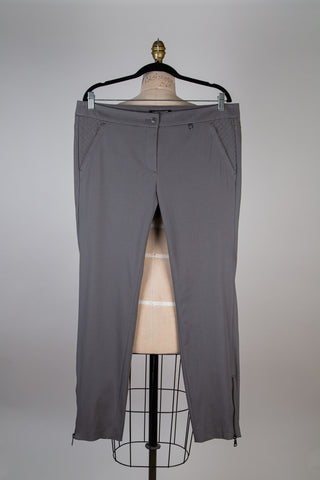 Pantalon cigarette gris à ourlets ajustables (14)