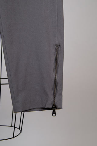 Pantalon cigarette gris à ourlets ajustables (14)