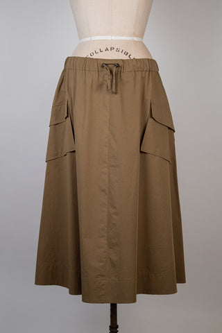 Olive Cargo A-Line Skirt (14+16)