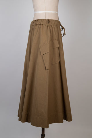 Olive Cargo A-Line Skirt (14+16)