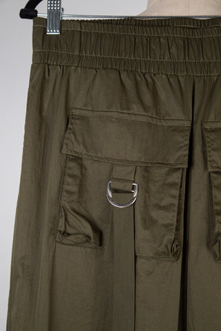 Pantalon cargo jogger en microfibre kaki (28 à 33)