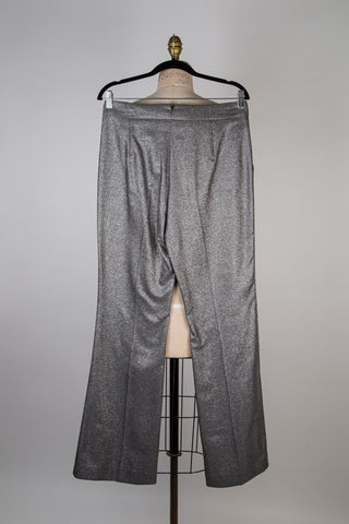 Sparkly silver tailored pants (6 to 12)