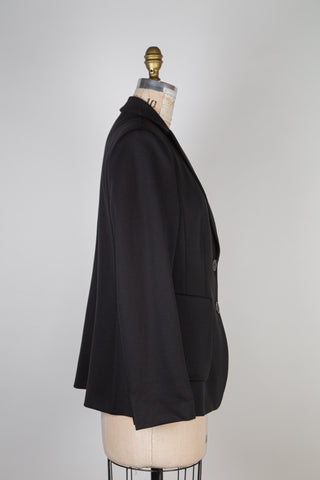 Classic Black Stretch Blazer (6-12 +16)