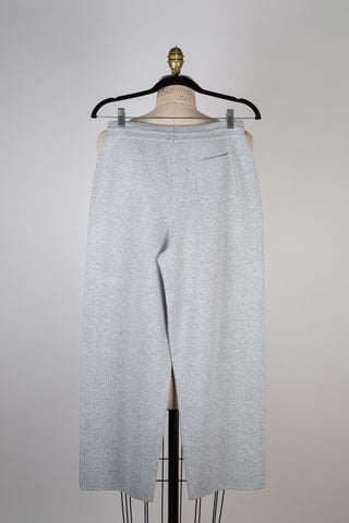 Pantalon lounge en tricot gris chiné (6 à 12)