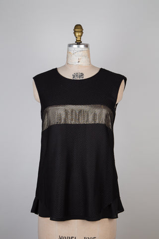 Black top with golden light net (4 and 6)