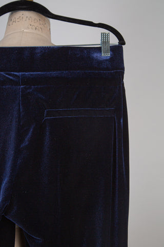 Pantalon jogger en velours minuit à galons (10)