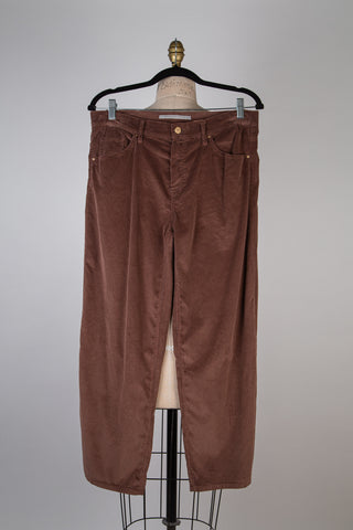 IMP* Cocoa Corduroy Cropped Loose Trousers (10+14)