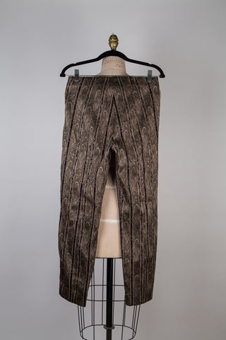 Pantalon cigarette à jacquard antique (8 et 10)