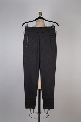 Pantalon jogger urbain anthracite tramé (2)